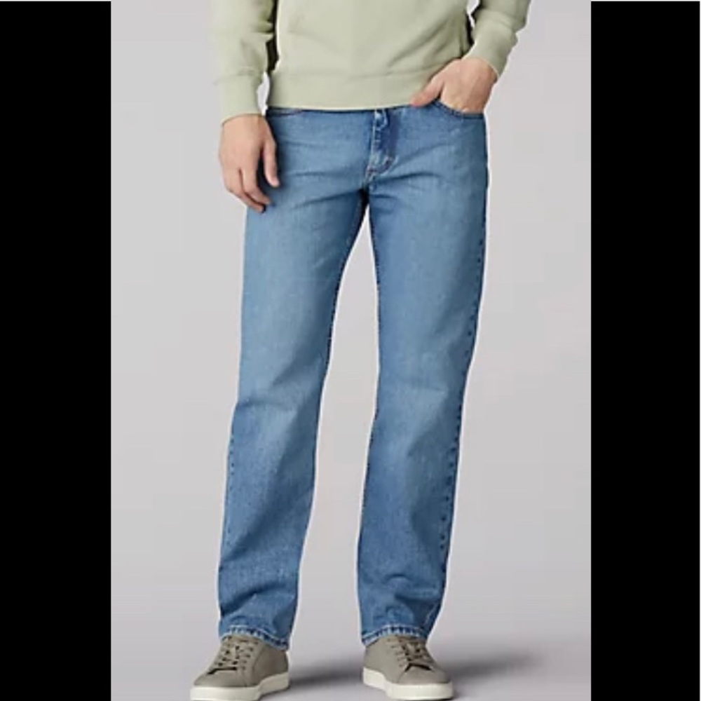 NWT MEN’S REGULAR FIT STRAIGHT LEG JEANS IN VINTAGE STONE SZ 42/30